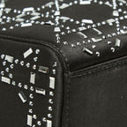 Dior Crystal Cannage Lady Dior Mini 2-Way Shoulder Bag Black Satin — view 7