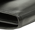 Saint Laurent YSL Logo Crossbody Chain Wallet Shoulder Bag Black Leather — view 5