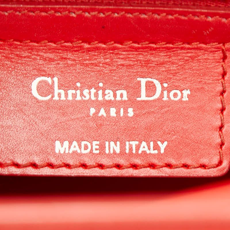 Dior 2-Way Shoulder Bag Red Leather — view 9