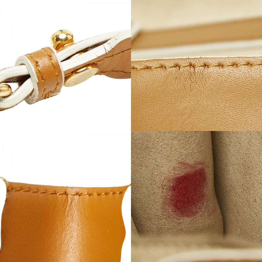 Fendi Canai Mini Chain Shoulder Bag Brown Leather — view 9