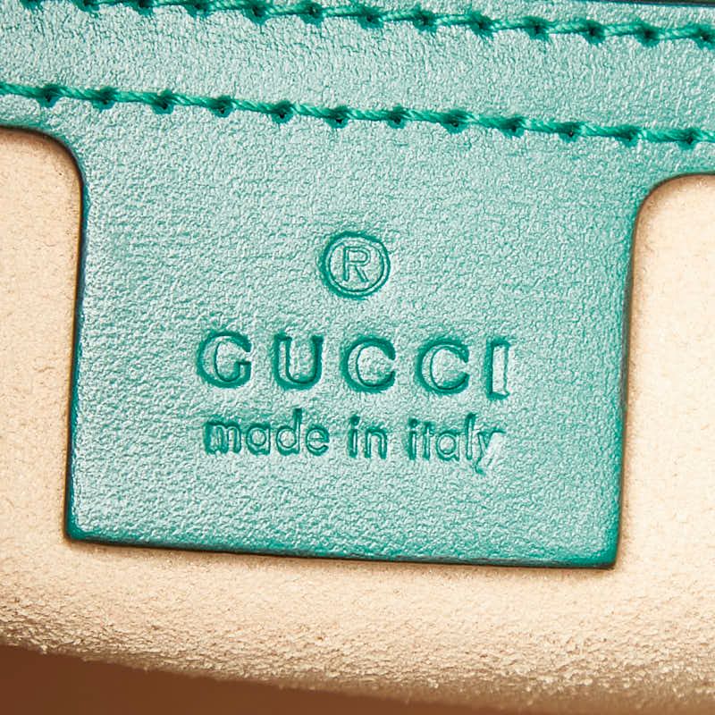 Gucci Jackie Handbag Green Leather — view 9