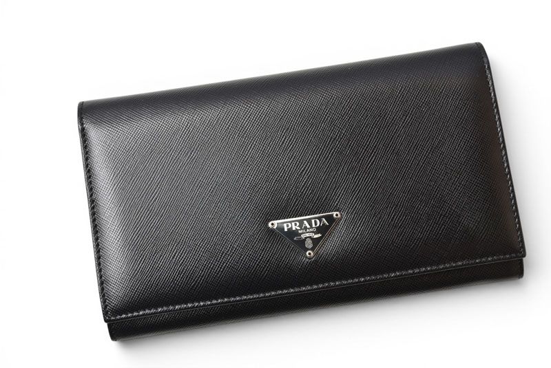 Prada Wallet Saffiano Leather Nero Black Vintage — view 2
