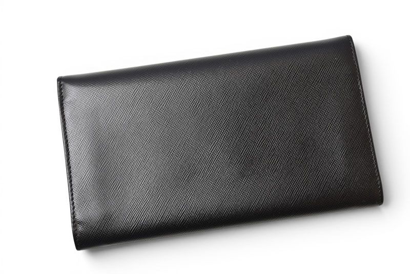Prada Wallet Saffiano Leather Nero Black Vintage — view 3
