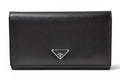 Prada Wallet Saffiano Leather Nero Black Vintage