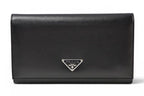 Prada Wallet Saffiano Leather Nero Black Vintage