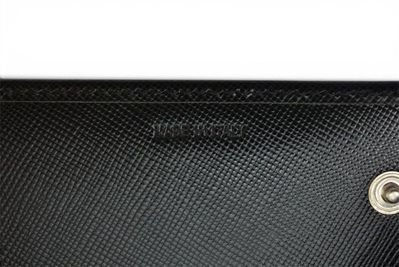 Prada Wallet Saffiano Leather Nero Black Vintage — view 7
