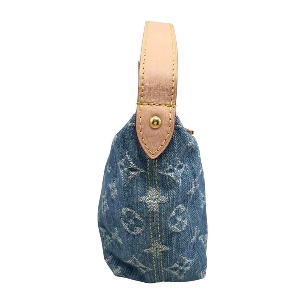 Louis Vuitton Handbag Pochette Hills Monogram Denim Blue — view 4
