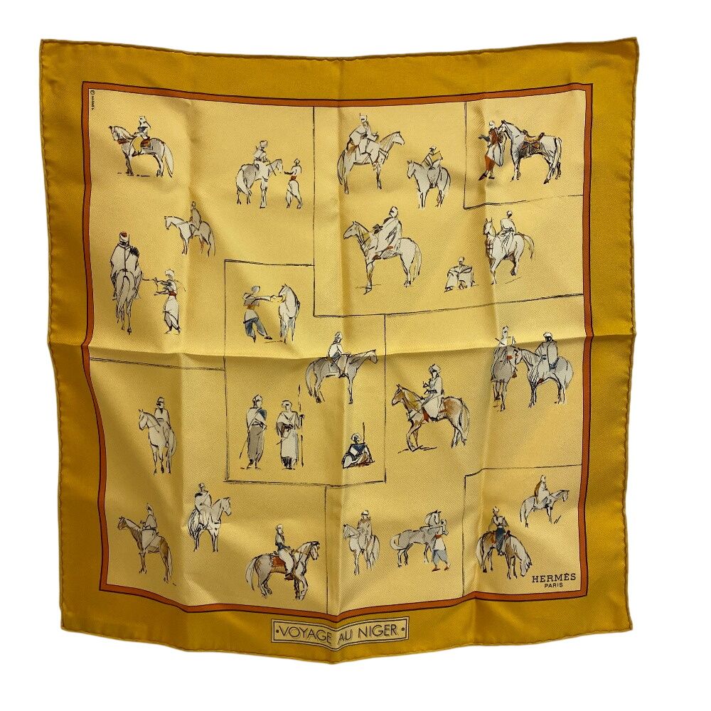 Hermes Carre 45 Voyage AU Niger Journey to Scarf