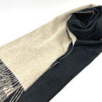 Hermes Scarf Logo Series Cashmere Black — view 5