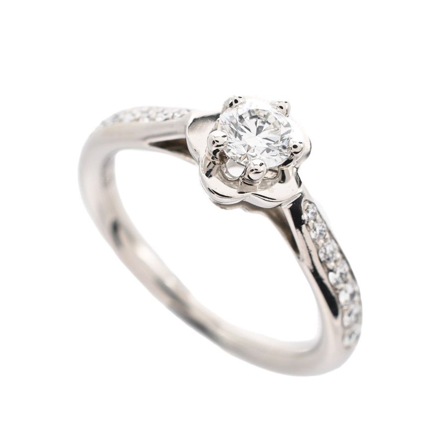 Chanel Ring Camellia Silver