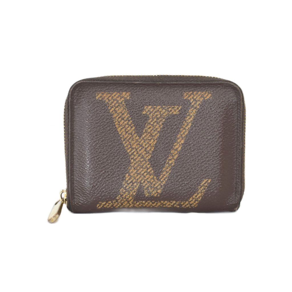 Louis Vuitton Monogram Giant Zippy Coin Purse Brown