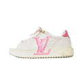 Louis Vuitton Time Out Sneaker Rose Out Line Sneakers 37.5 White