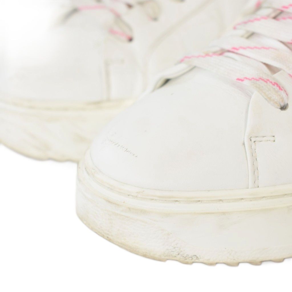 Louis Vuitton Time Out Sneaker Rose Out Line Sneakers 37.5 White — view 4
