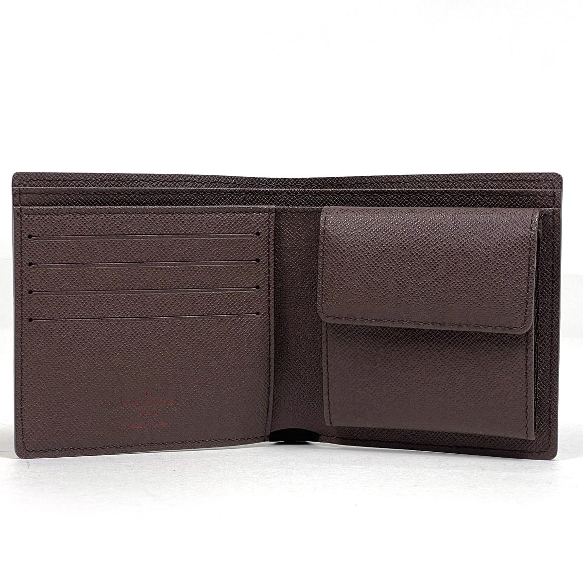 Louis Vuitton Portefeuille Marco Bifold Wallet Damier Brown — view 6