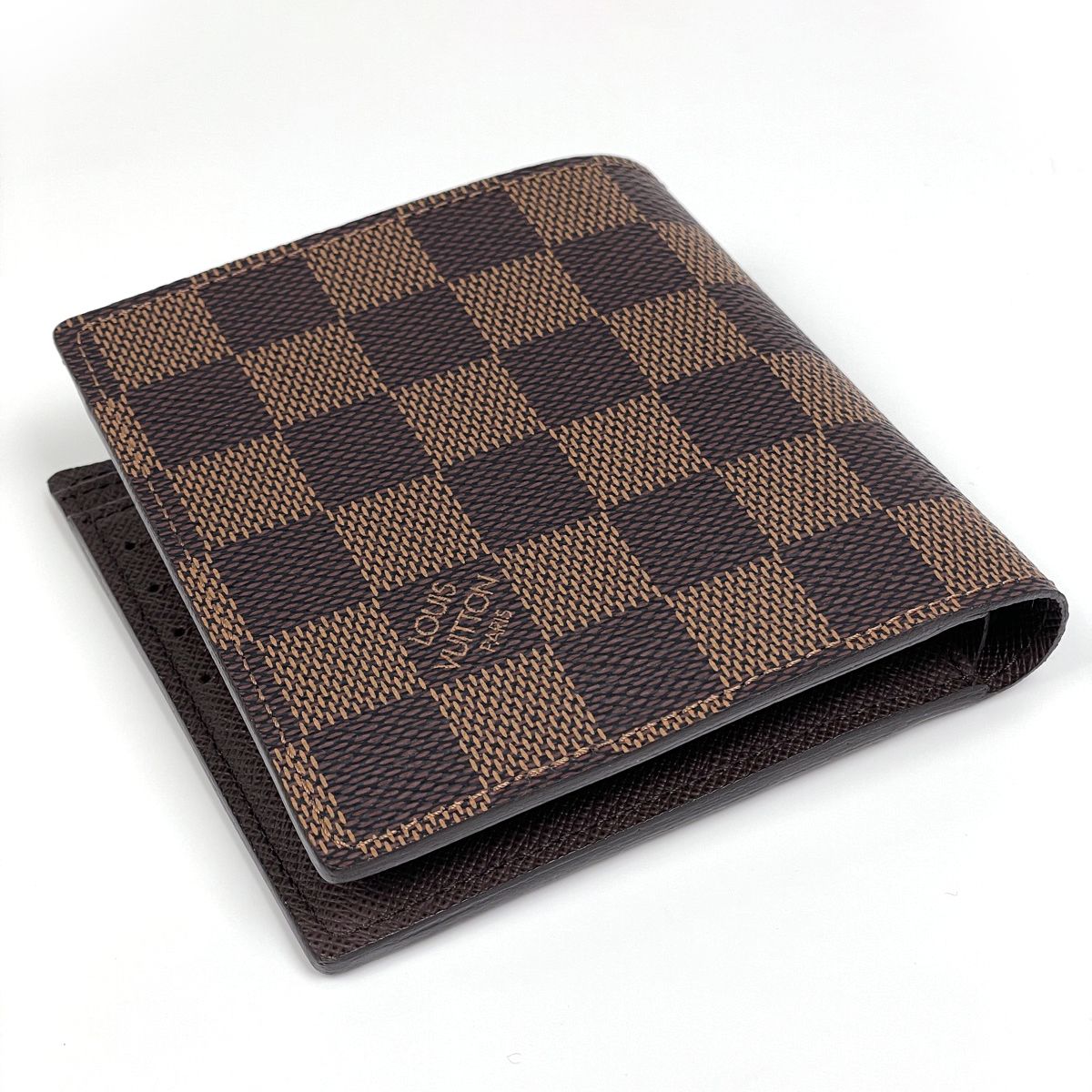 Louis Vuitton Portefeuille Marco Bifold Wallet Damier Brown — view 2
