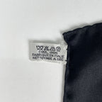 Chanel CC Logo Scarf Camellia Silk Black Multicolor — view 3