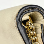 Gucci Zumi Chain Wallet Horsebit Leather Ivory Shoulder — view 5