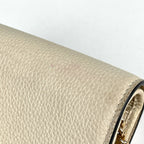 Gucci Zumi Chain Wallet Horsebit Leather Ivory Shoulder — view 4