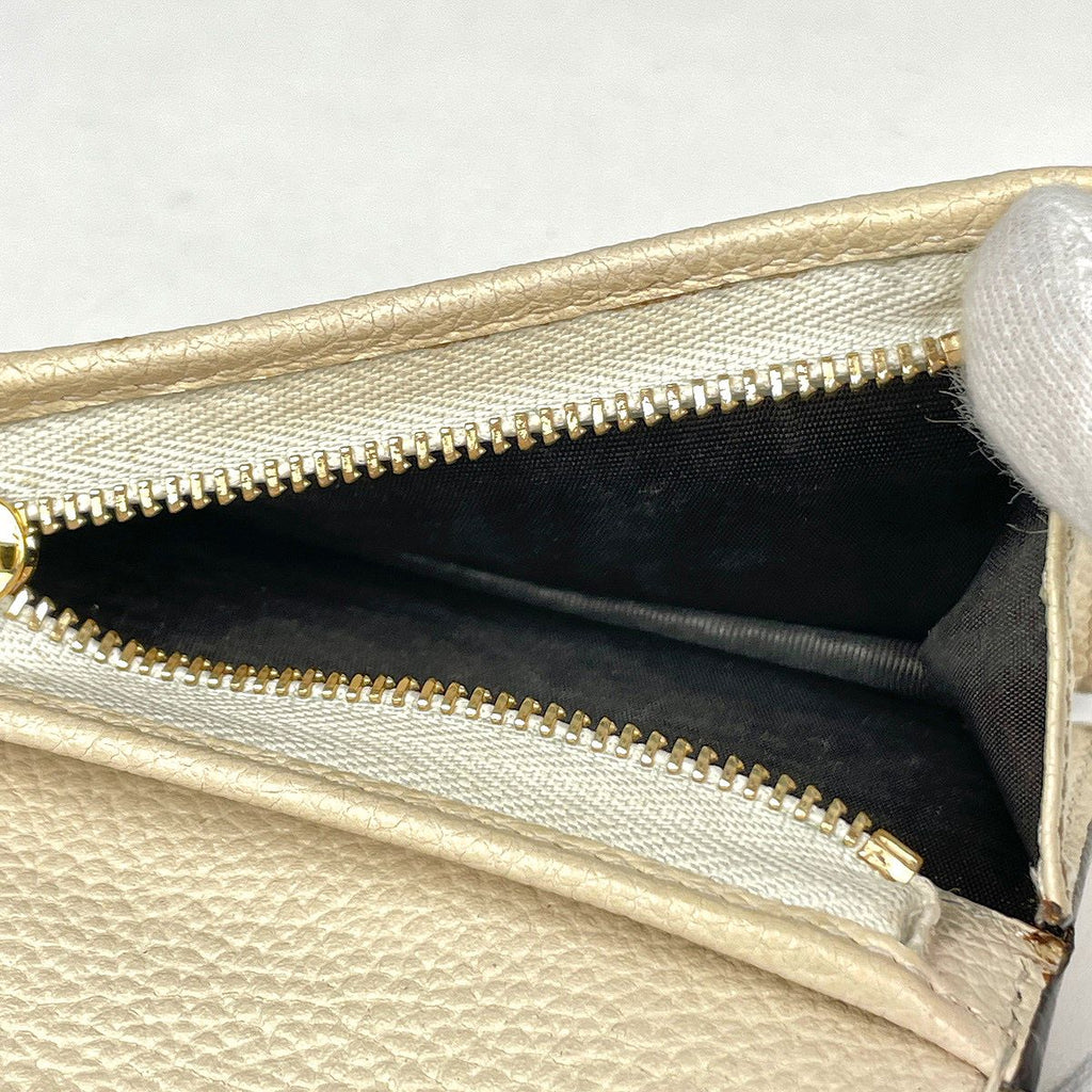 Gucci Zumi Chain Wallet Horsebit Leather Ivory Shoulder — view 9