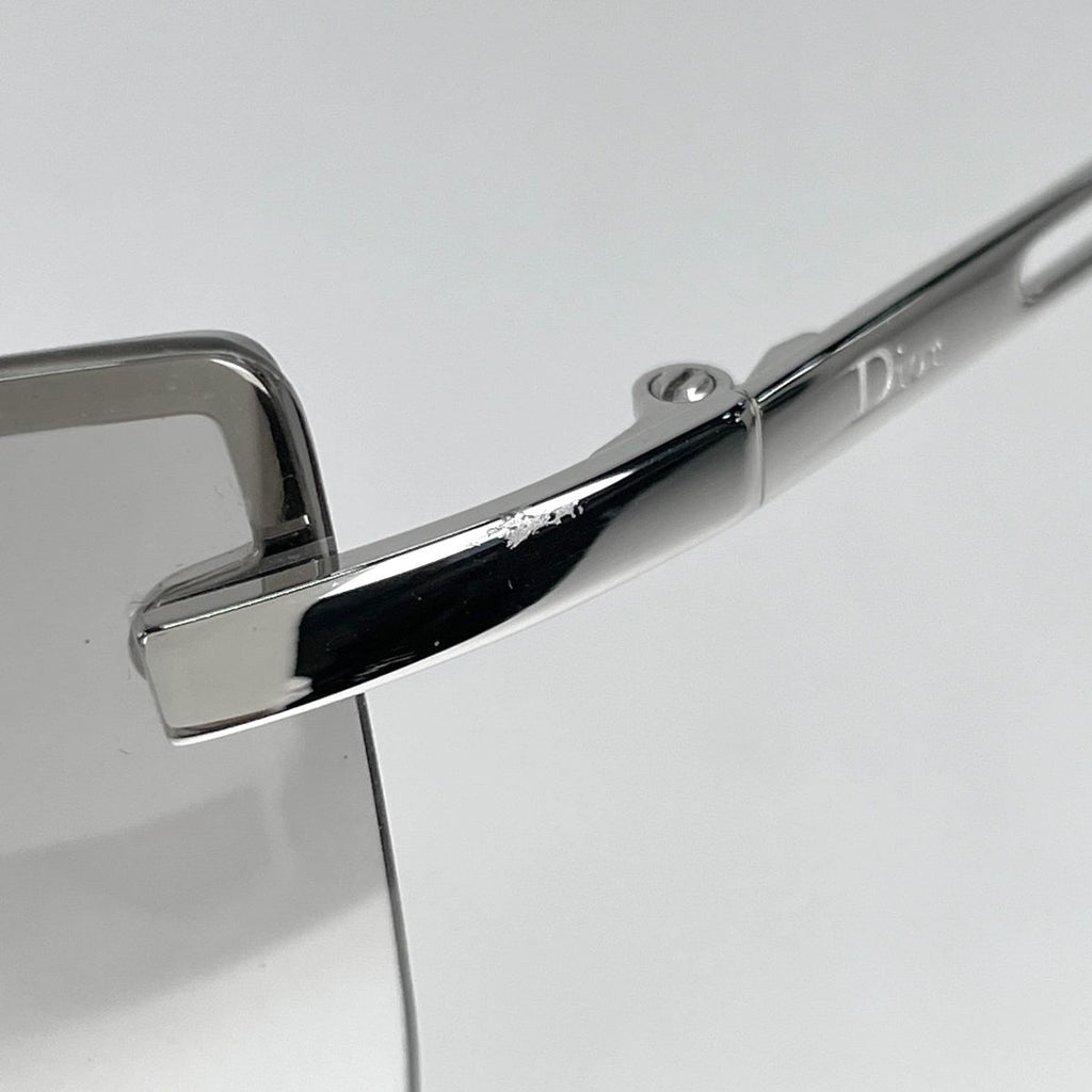 Dior Logo Sunglasses Eyewear Metal Silver — view 4
