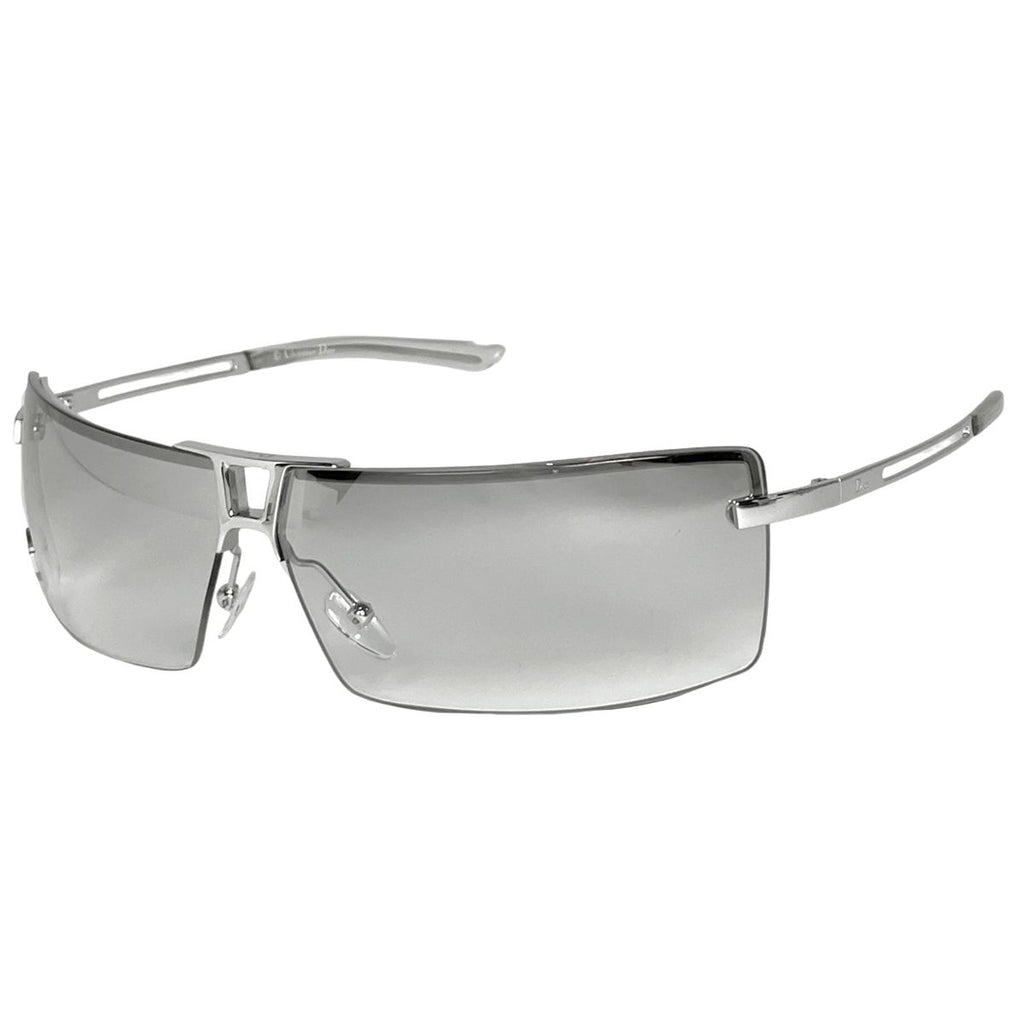 Dior Logo Sunglasses Eyewear Metal Silver