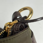 Prada Logo Shoulder Bag Khaki Nylon Green Beige — view 6