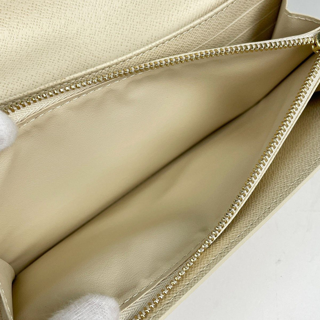 Louis Vuitton Portefeuille Sarah Wallet Damier Azur White — view 5