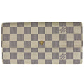Louis Vuitton Portefeuille Sarah Wallet Damier Azur White