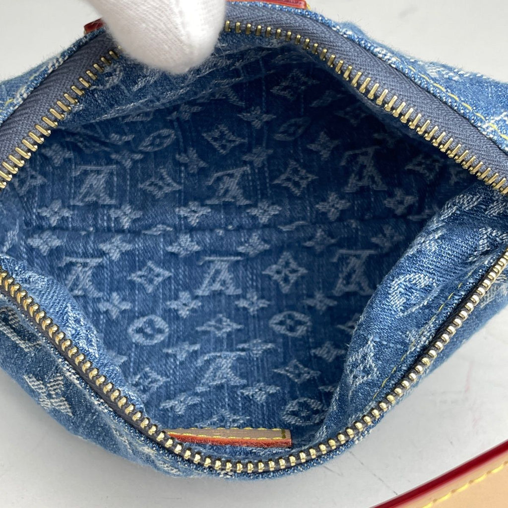 Louis Vuitton Pochette Hills Handbag Monogram Denim Blue — view 7