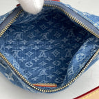 Louis Vuitton Pochette Hills Handbag Monogram Denim Blue — view 7