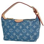 Louis Vuitton Pochette Hills Handbag Monogram Denim Blue