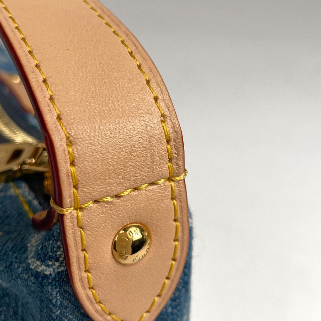 Louis Vuitton Pochette Hills Handbag Monogram Denim Blue — view 5