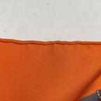 Hermes Carre 90 Bolduc Ribbon Scarf Silk Orange — view 3