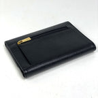 Chanel CC Logo Trifold Wallet Caviar Leather Black — view 2
