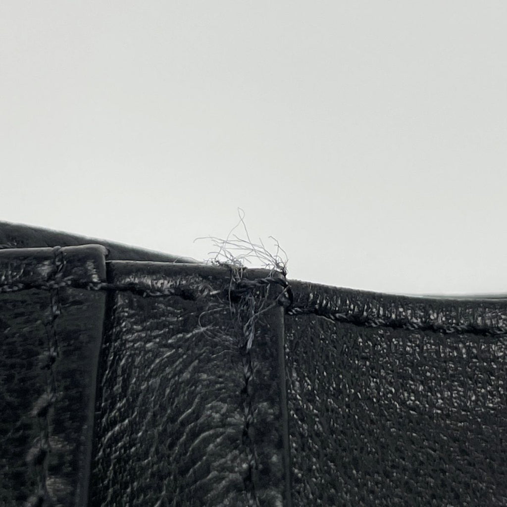 Chanel CC Logo Trifold Wallet Caviar Leather Black — view 6