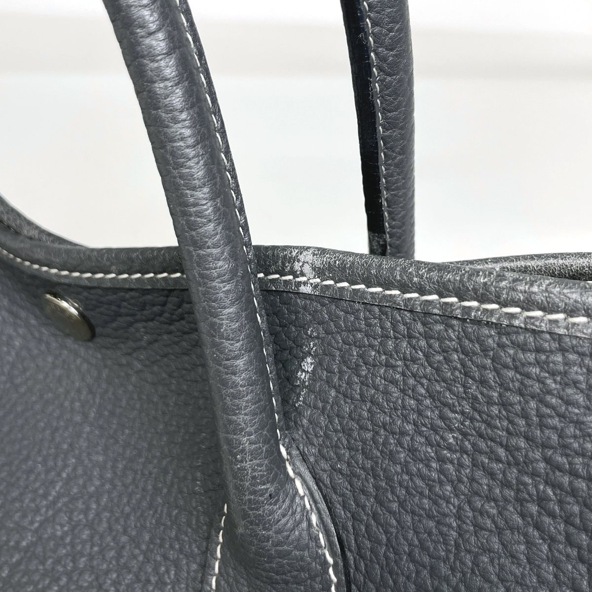 Hermes Garden Party PM Handbag Negonda Ardoise — view 7