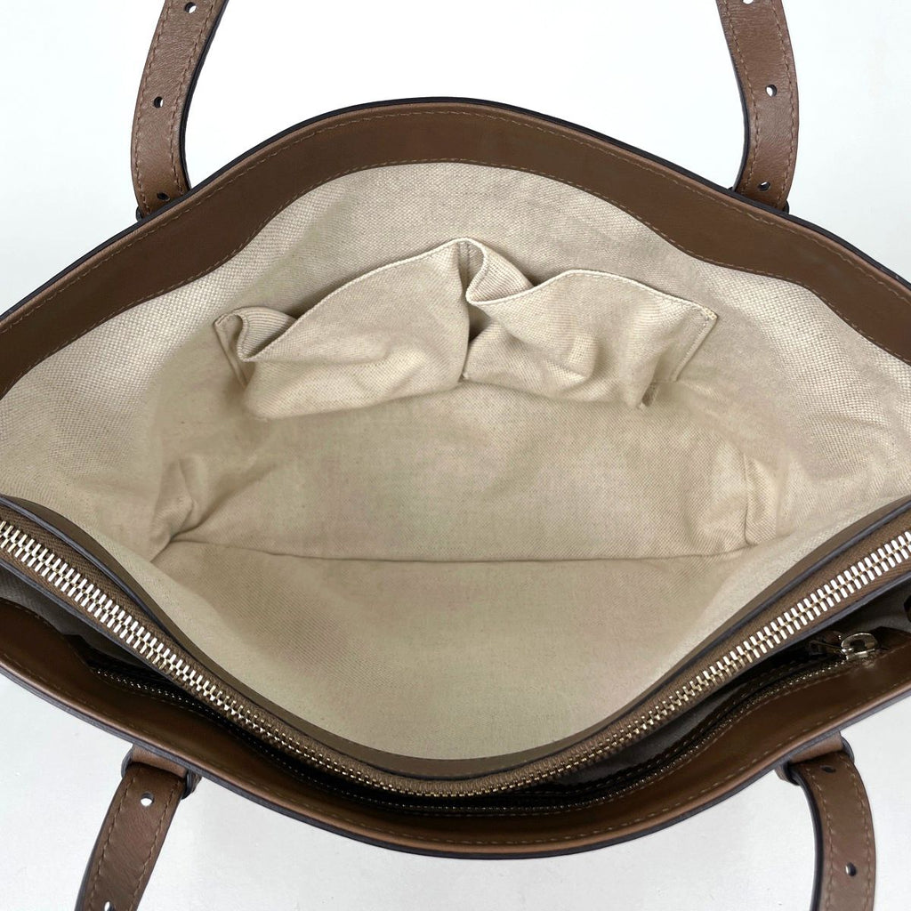 Gucci GG Pattern Tote Beige Brown — view 6