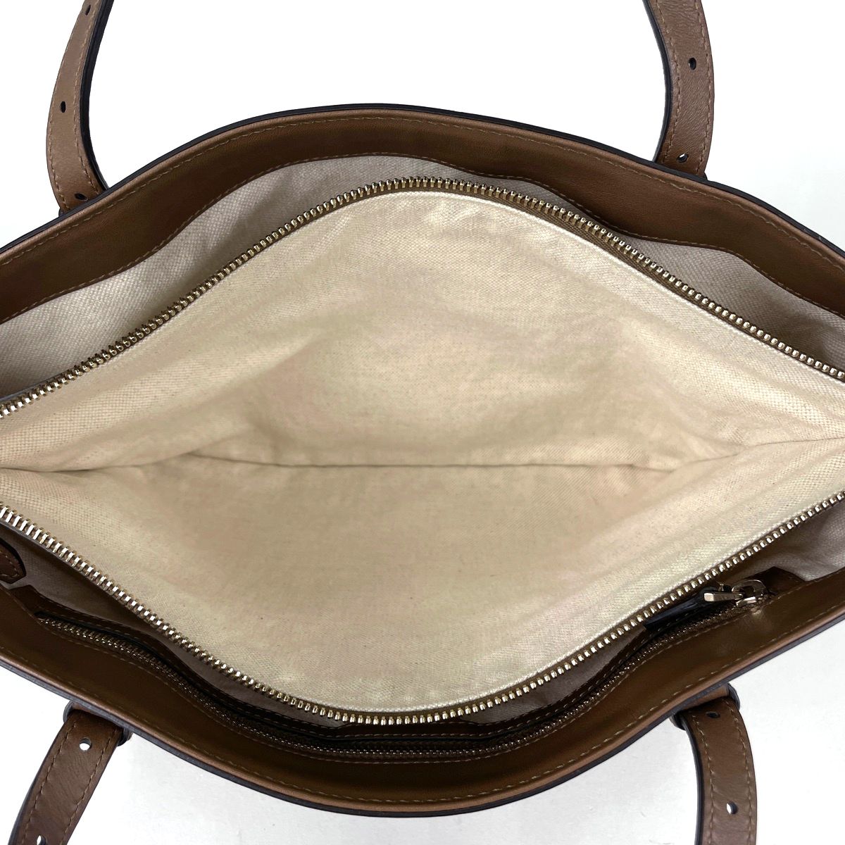 Gucci GG Pattern Tote Beige Brown — view 7