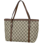Gucci GG Pattern Tote Beige Brown