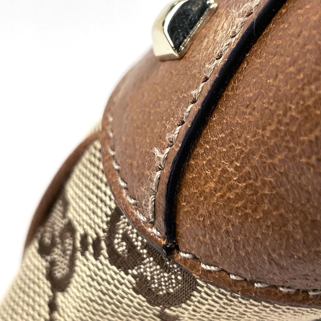 Gucci New Jackie Line Shoulder Bag GG Pattern Canvas Beige Brown — view 4