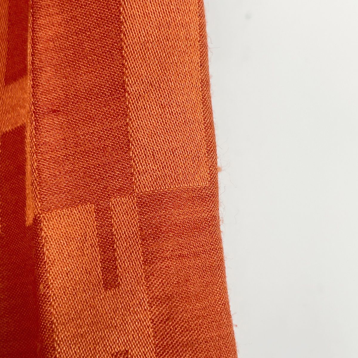 Hermes Grand Ash Shawl Logo Silk Wool Scarf — view 3