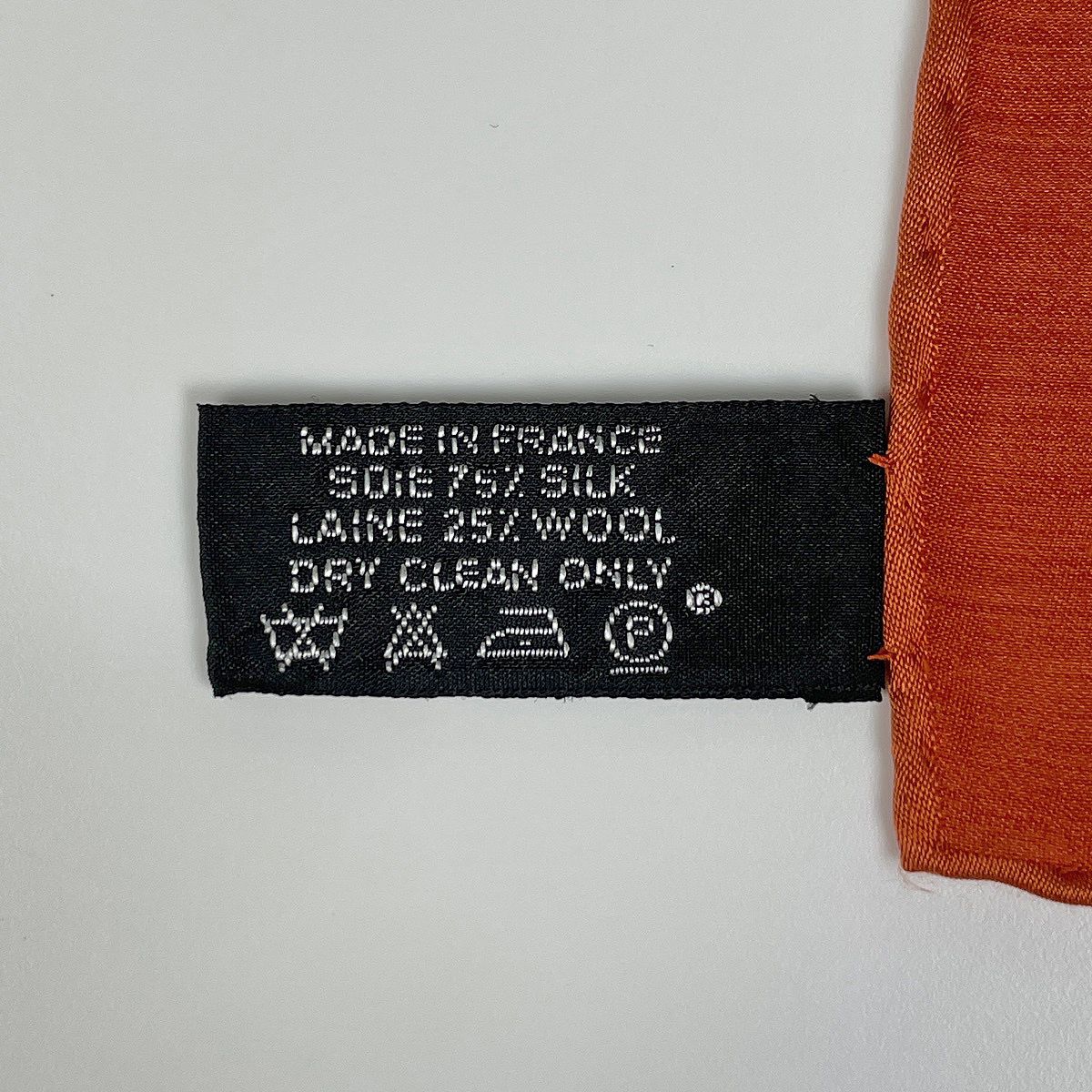 Hermes Grand Ash Shawl Logo Silk Wool Scarf — view 5