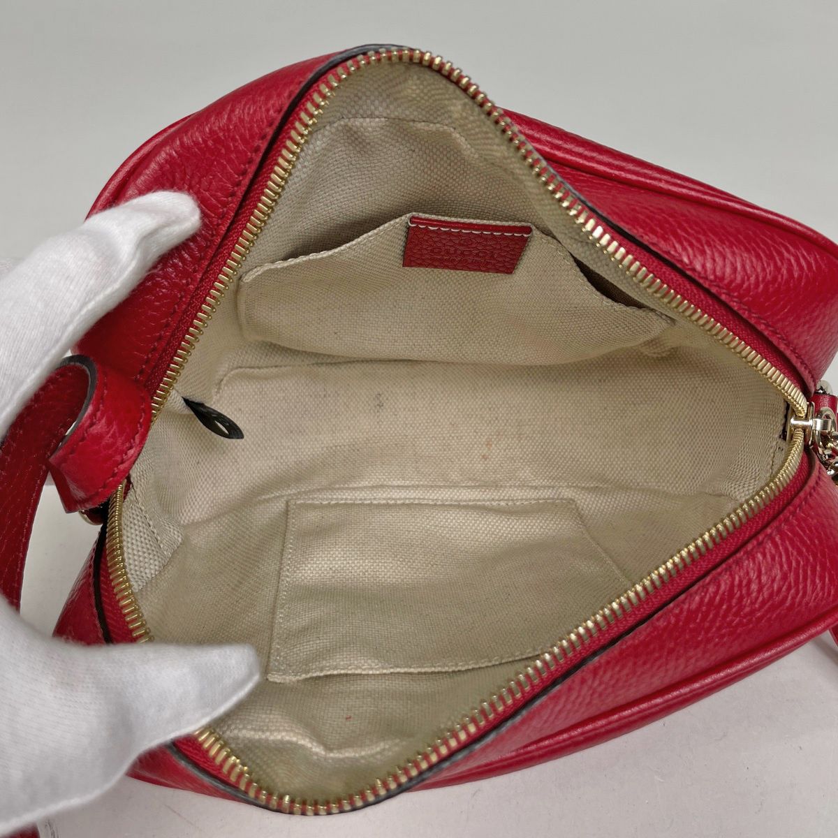 Gucci Soho Shoulder Bag Tassel Interlocking Leather — view 8