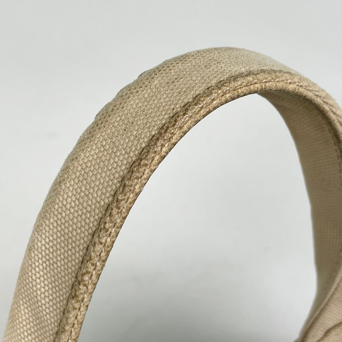 Prada Canapa Tote Handbag Canvas Beige — view 5