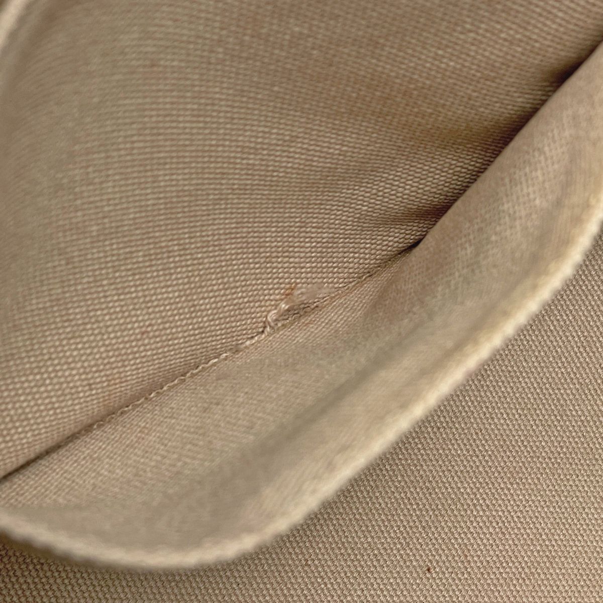 Prada Canapa Tote Handbag Canvas Beige — view 7