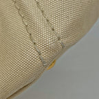 Prada Canapa Tote Handbag Canvas Beige — view 3