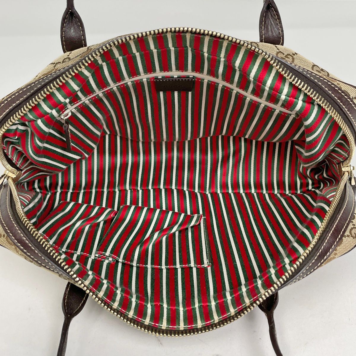 Gucci GG Pattern Handbag Canvas Brown — view 7