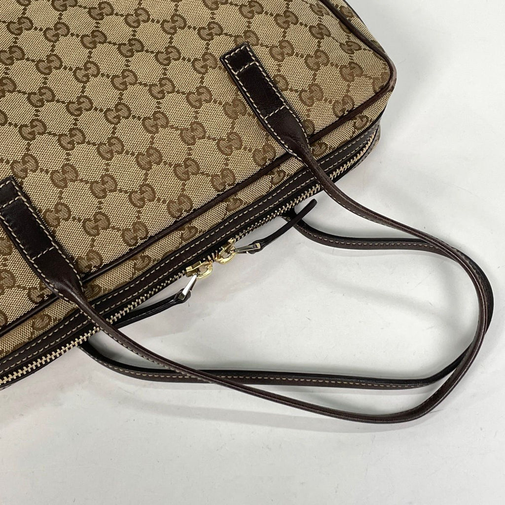 Gucci GG Pattern Handbag Canvas Brown — view 5