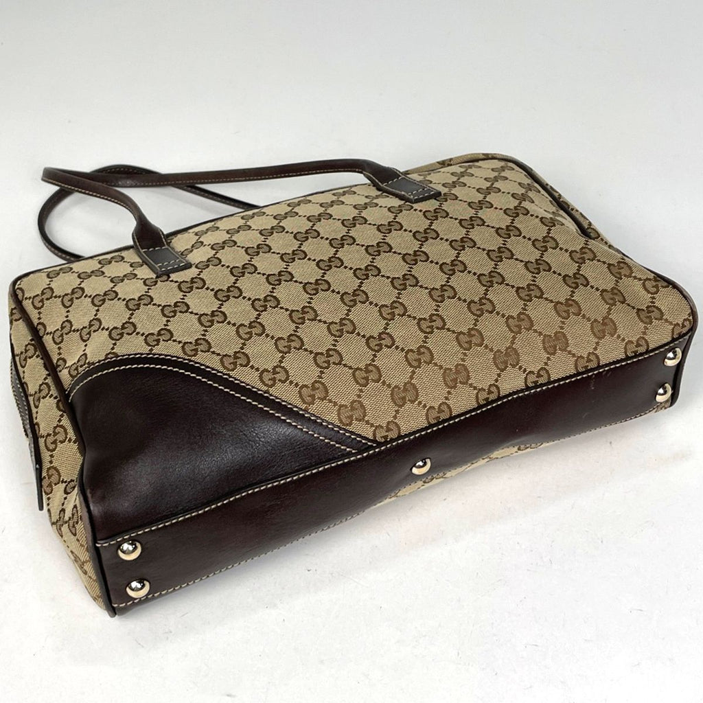 Gucci GG Pattern Handbag Canvas Brown — view 2
