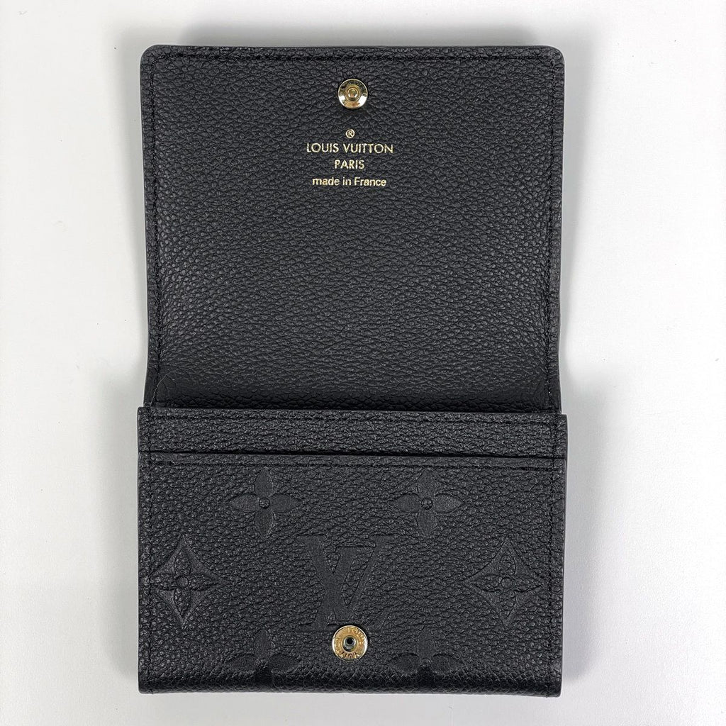 Louis Vuitton Business Card Holder Case Monogram Empreinte Noir — view 6